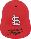 Jack Clark Signed St. Louis Cardinals Souvenir Replica Batting Helmet w/Ripper - CLABTH101 - Jack Clark Signed St. Louis Cardinals Souvenir Replica Batting Helmet w/Ripper product image