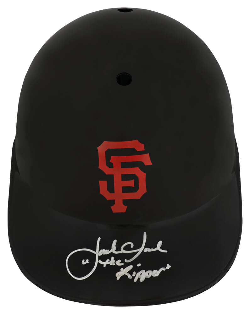 Jack Clark Signed San Francisco Giants Souvenir Replica Batting Helmet w/Ripper - CLABTH103 - Jack Clark Signed San Francisco Giants Souvenir Replica Batting Helmet w/Ripper product image
