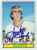 Jack Clark Signed San Francisco Giants 1979 Topps Baseball Trading Card #512 - CLACAR100 - Jack Clark Signed San Francisco Giants 1979 Topps Baseball Trading Card #512 product image