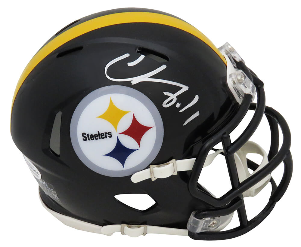 Chase Claypool Signed Pittsburgh Steelers Riddell Speed Mini Helmet (Beckett) - CLAMIN300 - Chase Claypool Signed Pittsburgh Steelers Riddell Speed Mini Helmet (Beckett) product image