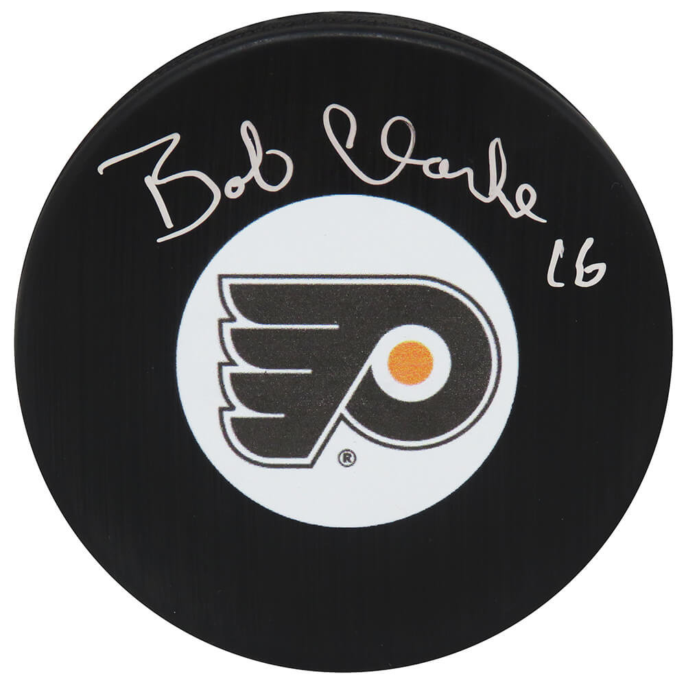 Bobby Clarke Signed Flyers Team Logo Hockey Puck - CLAPUC402 - Bobby Clarke Signed Flyers Team Logo Hockey Puck product image