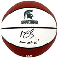 Mateen Cleaves Signed Michigan State Spartans Logo Brands White Logo Basketball w/2000 Champs - CLEBSK201 - Mateen Cleaves Signed Michigan State Spartans Logo Brands White Logo Basketball w/2000 Champs product image