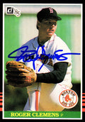 Roger Clemens Signed Boston Red Sox 1985 Donruss Rookie Baseball Card #273 - CLECAR103 - Roger Clemens Signed Boston Red Sox 1985 Donruss Rookie Baseball Card #273 product image