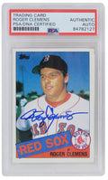 Roger Clemens Signed Boston Red Sox 1985 Topps Rookie Baseball Card #181 (PSA Encapsulated) - CLECAR110 - Roger Clemens Signed Boston Red Sox 1985 Topps Rookie Baseball Card #181 (PSA Encapsulated) product image