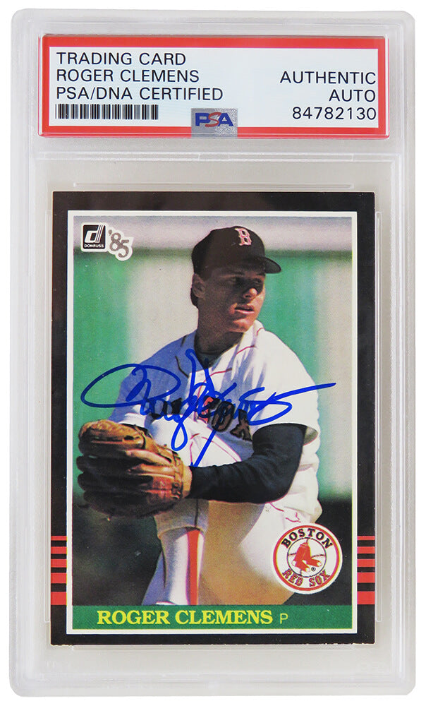 Roger Clemens Signed Boston Red Sox 1985 Donruss Rookie Baseball Card #273 (PSA Encapsulated) - CLECAR111 - Roger Clemens Signed Boston Red Sox 1985 Donruss Rookie Baseball Card #273 (PSA Encapsulated) product image