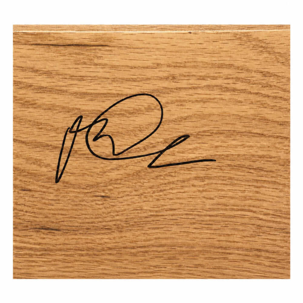 Mateen Cleaves Signed 5x6 Wood Floor Piece - CLEFLO200 - Mateen Cleaves Signed 5x6 Wood Floor Piece product image