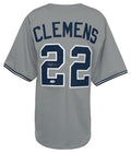 Roger Clemens Signed Grey Custom Baseball Jersey - (JSA) - CLEJRY101 - Roger Clemens Signed Grey Custom Baseball Jersey - (JSA) product image