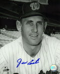 Jim Coates Signed Washington Senators B&W Closeup Pose 8x10 Photo - COA08P101TW - Jim Coates Signed Washington Senators B&W Closeup Pose 8x10 Photo product image
