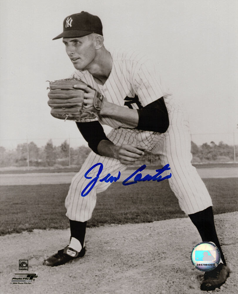 Jim Coates Signed New York Yankees B&W Pitching Pose 8x10 Photo - COA08P102TW - Jim Coates Signed New York Yankees B&W Pitching Pose 8x10 Photo product image