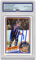 Paul Coffey Signed Edmonton Oilers 1984 Topps Rookie Hockey Card #50 - (PSA Encapsulated) - COFCAR400 - Paul Coffey Signed Edmonton Oilers 1984 Topps Rookie Hockey Card #50 - (PSA Encapsulated) product image