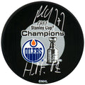 Paul Coffey Signed Edmonton Oilers 1988 Stanley Cup Champs Logo Hockey Puck - COFPUC404 - Paul Coffey Signed Edmonton Oilers 1988 Stanley Cup Champs Logo Hockey Puck product image