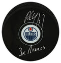 Paul Coffey Signed Edmonton Oilers Logo Hockey Puck w/3x Norris - COFPUC407 - Paul Coffey Signed Edmonton Oilers Logo Hockey Puck w/3x Norris product image