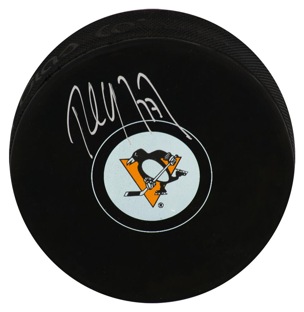 Paul Coffey Signed Pittsburgh Penguins Team Logo Hockey Puck - COFPUC409 - Paul Coffey Signed Pittsburgh Penguins Team Logo Hockey Puck product image