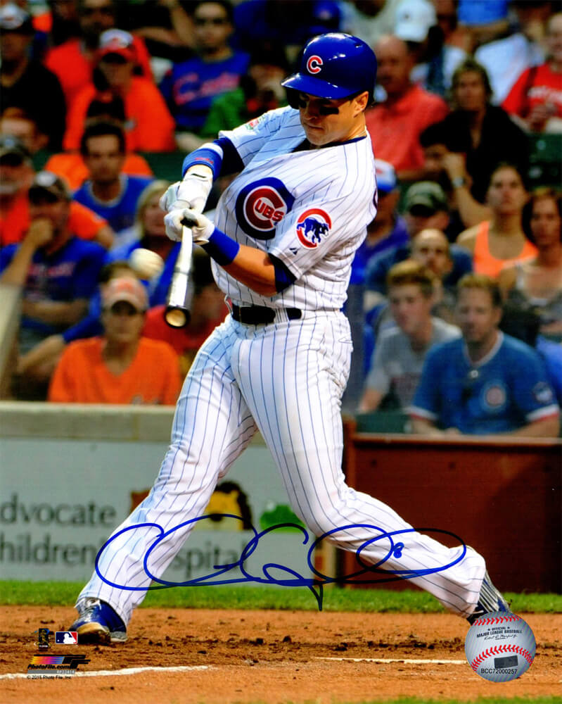 Chris  Coghlan Signed Chicago Cubs Swinging Action 8x10 Photo - COG08P100 - Chris Coghlan Signed Chicago Cubs Swinging Action 8x10 Photo product image