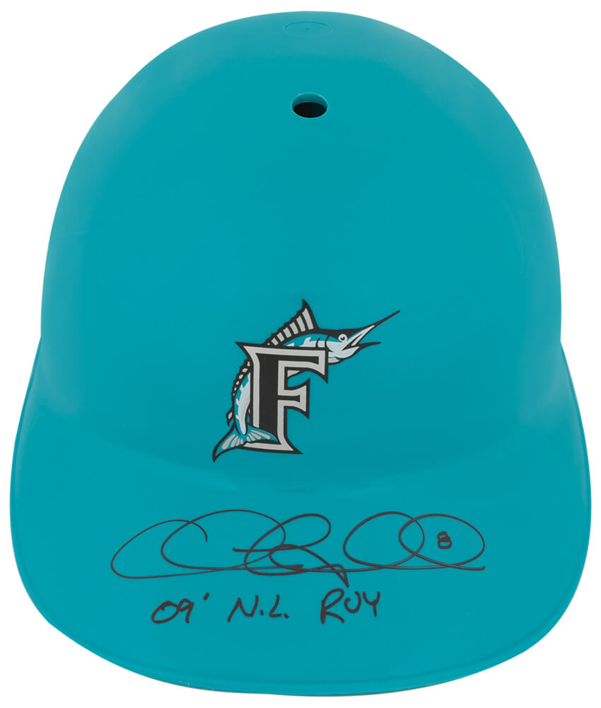 Chris Coghlan Signed Florida Marlins Souvenir Replica Batting Helmet w/09 NL ROY - COGBTH102 - Chris Coghlan Signed Florida Marlins Souvenir Replica Batting Helmet w/09 NL ROY product image