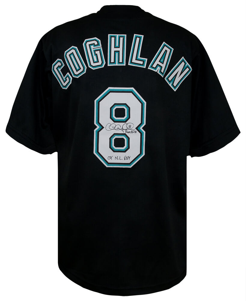 Chris Coghlan Signed Black Custom Baseball Jersey w/2009 NL ROY - COGJRY100 - Chris Coghlan Signed Black Custom Baseball Jersey w/2009 NL ROY product image