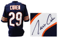 Tarik Cohen Signed Navy Custom Football Jersey - COHJRY300 - Tarik Cohen Signed Navy Custom Football Jersey product image