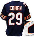 Tarik Cohen Signed Navy Custom Football Jersey w/The Human Joystick - COHJRY301 - Tarik Cohen Signed Navy Custom Football Jersey w/The Human Joystick product image