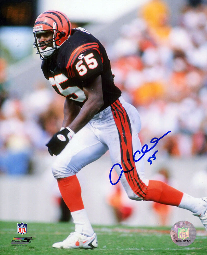Andre Collins Signed Cincinnati Bengals Black Jersey Action 8x10 Photo - COL08P325TW - Andre Collins Signed Cincinnati Bengals Black Jersey Action 8x10 Photo product image