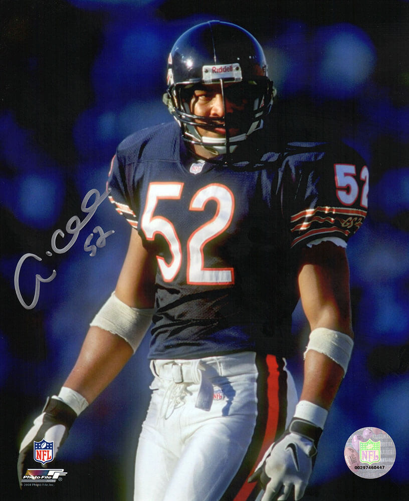 Andre Collins Signed Chicago Bears Navy Jersey 8x10 Photo - COL08P326TW - Andre Collins Signed Chicago Bears Navy Jersey 8x10 Photo product image