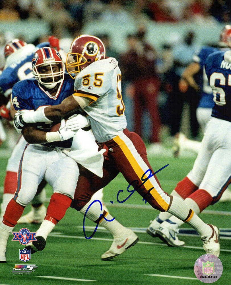 Andre Collins Signed Washington Football Team Super Bowl XXVI Tackle Action 8x10 Photo - COL08P327TW - Andre Collins Signed Washington Football Team Super Bowl XXVI Tackle Action 8x10 Photo product image