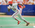 Vince Coleman Signed St. Louis Cardinals Stealing Base Action 16x20 Photo - COL16P110 - Vince Coleman Signed St. Louis Cardinals Stealing Base Action 16x20 Photo product image