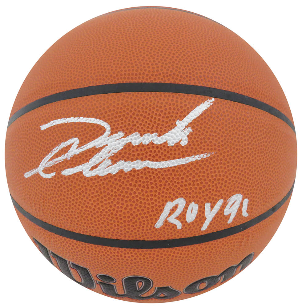 Derrick Coleman Signed Wilson Indoor/Outdoor NBA Basketball w/ROY'91 - COLBSK201 - Derrick Coleman Signed Wilson Indoor/Outdoor NBA Basketball w/ROY'91 product image