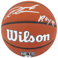 Derrick Coleman Signed Wilson Brooklyn Nets Logo NBA Basketball w/ROY'91 - COLBSK203 - Derrick Coleman Signed Wilson Brooklyn Nets Logo NBA Basketball w/ROY'91 product image