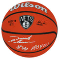 Derrick Coleman Signed Brooklyn Nets Logo Wilson NBA Basketball w/ROY'91 - COLBSK205 - Derrick Coleman Signed Brooklyn Nets Logo Wilson NBA Basketball w/ROY'91 product image