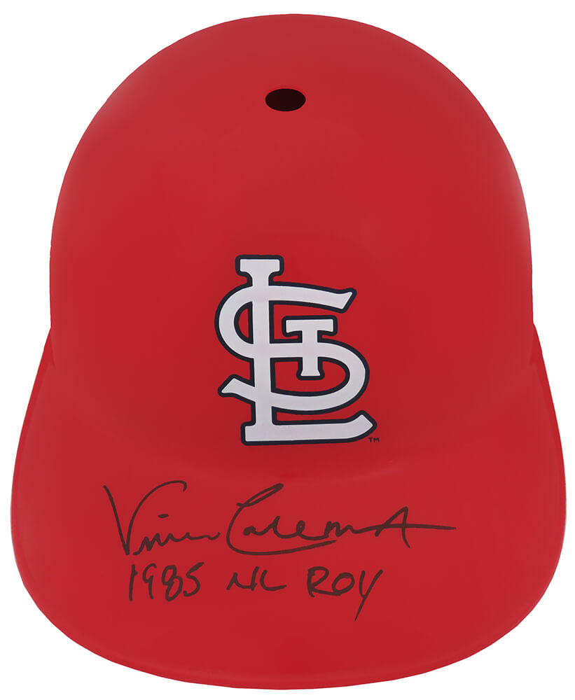 Vince Coleman Signed St. Louis Cardinals Souvenir Replica Baseball Batting Helmet w/85 NL ROY - COLBTH101 - Vince Coleman Signed St. Louis Cardinals Souvenir Replica Baseball Batting Helmet w/85 NL ROY product image