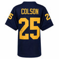Junior Colson Signed Navy Custom College Football Jersey - COLJRY300 - Junior Colson Signed Navy Custom College Football Jersey product image