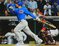 Willson Contreras Signed Chicago Cubs 2016 World Series Swinging Action 16x20 Photo - CON16P111 - Willson Contreras Signed Chicago Cubs 2016 World Series Swinging Action 16x20 Photo product image