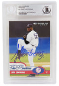 Jose Contreras Signed New York Yankees 2003 Donruss Rookie Baseball Trading Card #4 - (Beckett Encapsulated) - CONCAR101 - Jose Contreras Signed New York Yankees 2003 Donruss Rookie Baseball Trading Card #4 - (Beckett Encapsulated) product image