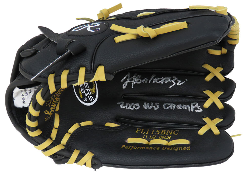 Jose Contreras Signed Rawlings Black Fielders Glove w/2005 WS Champs - CONGLV110 - Jose Contreras Signed Rawlings Black Fielders Glove w/2005 WS Champs product image