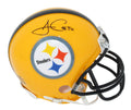 James Conner Signed Pittsburgh Steelers Gold 75th Anniversary Riddell Mini Helmet - CONMIN301 - James Conner Signed Pittsburgh Steelers Gold 75th Anniversary Riddell Mini Helmet product image
