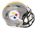 James Conner Signed Pittsburgh Steelers Chrome Riddell Speed Mini Helmet - CONMIN302 - James Conner Signed Pittsburgh Steelers Chrome Riddell Speed Mini Helmet product image
