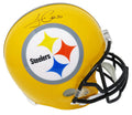 James Conner Signed Pittsburgh Steelers Gold 75th Anniversary Riddell Full Size Replica Helmet - CONREP301 - James Conner Signed Pittsburgh Steelers Gold 75th Anniversary Riddell Full Size Replica Helmet product image