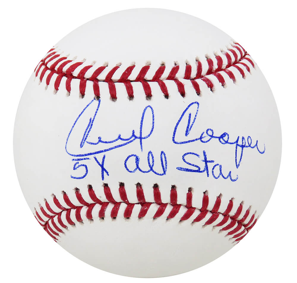 Cecil Cooper Signed Rawlings Official MLB Baseball w/5x All Star - COOBSB100 - Cecil Cooper Signed Rawlings Official MLB Baseball w/5x All Star product image