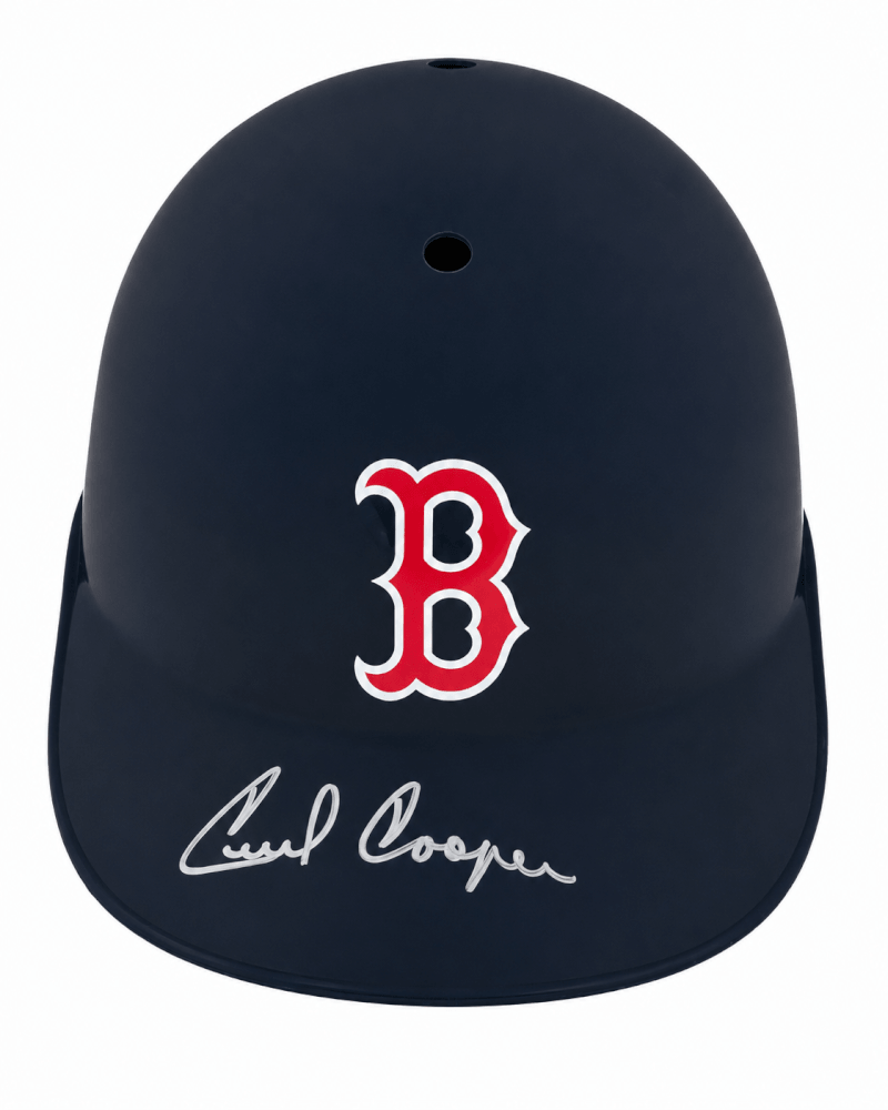 Cecil Cooper Signed Boston Red Sox Souvenir Replica Batting Helmet - COOBTH101 - Cecil Cooper Signed Boston Red Sox Souvenir Replica Batting Helmet product image