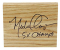Michael Cooper Signed  5x6 Floor Piece w/5x Champs - COOFLO200 - Michael Cooper Signed 5x6 Floor Piece w/5x Champs product image