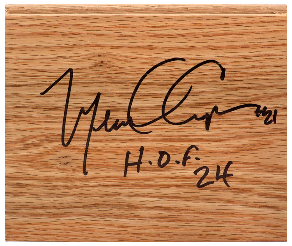 Michael Cooper Signed 5×6 Floor Piece w/HOF'24 - COOFLO201 - Michael Cooper Signed 5×6 Floor Piece w/HOF'24 product image