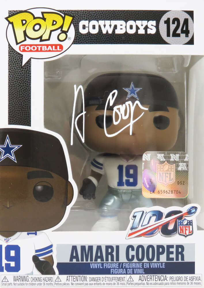 Amari Cooper Signed Dallas Cowboys NFL Funko Pop Doll #124 - (JSA) - COOFUN300 - Amari Cooper Signed Dallas Cowboys NFL Funko Pop Doll #124 - (JSA) product image