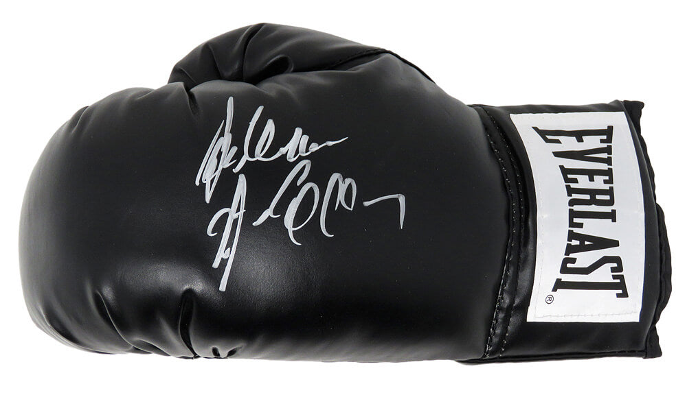 Gerry Cooney Signed Everlast Black Boxing Glove w/Gentleman - COOGLV502 - Gerry Cooney Signed Everlast Black Boxing Glove w/Gentleman product image