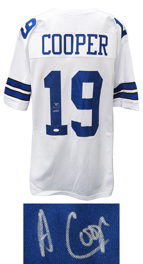 Amari Cooper Signed White Custom Football Jersey (JSA) - COOJRY300 - Amari Cooper Signed White Custom Football Jersey (JSA) product image
