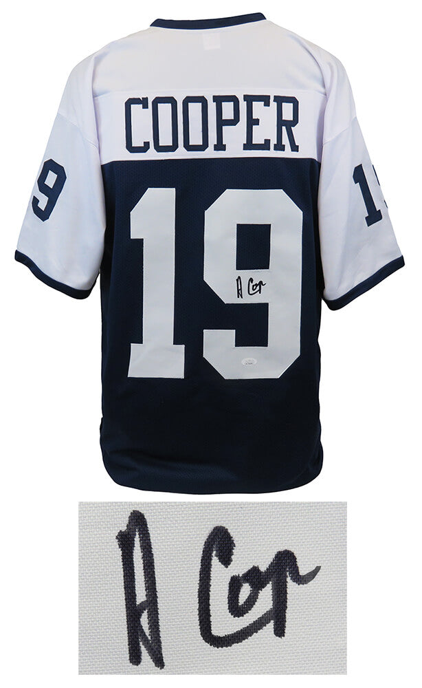 Amari Cooper Signed Navy Custom Football Jersey (JSA) - COOJRY302 - Amari Cooper Signed Navy Custom Football Jersey (JSA) product image