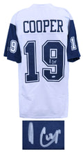 Amari Cooper Signed White With Navy Sleeves Custom Football Jersey - (JSA) - COOJRY305 - Amari Cooper Signed White With Navy Sleeves Custom Football Jersey - (JSA) product image