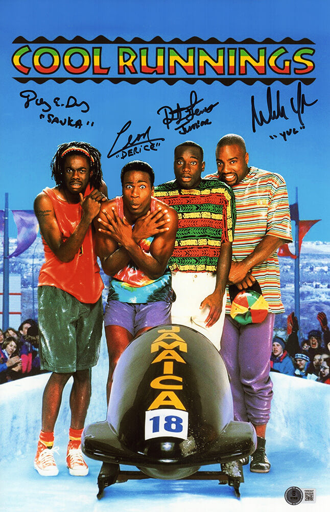 Cool Runnings Cast Signed 11x17 Movie Poster w/Character Names (4 Signatures) - (Beckett) - COOPST500 - Cool Runnings Cast Signed 11x17 Movie Poster w/Character Names (4 Signatures) - (Beckett) product image