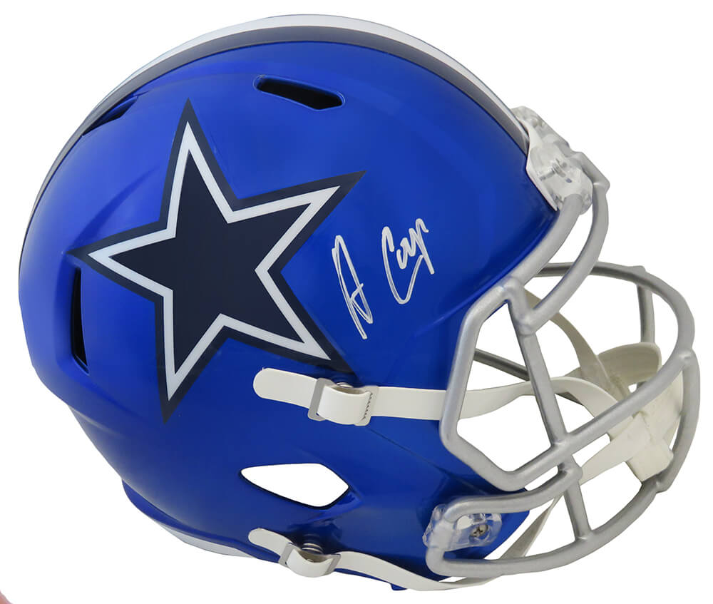 Amari Cooper Signed Dallas Cowboys FLASH Riddell Full Size Speed Replica Helmet - (JSA) - COOREP304 - Amari Cooper Signed Dallas Cowboys FLASH Riddell Full Size Speed Replica Helmet - (JSA) product image