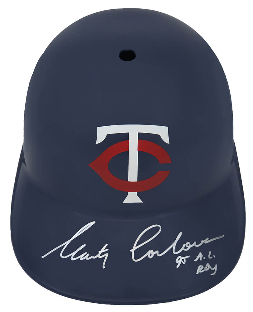 Marty Cordova Signed Minnesota Twins Replica Souvenir Batting Helmet w/95 AL ROY - CORBTH110 - Marty Cordova Signed Minnesota Twins Replica Souvenir Batting Helmet w/95 AL ROY product image