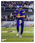 Kirk Cousins Signed Minnesota Vikings Purple Jersey Scramble Action 16x20 Photo - (Fanatics) - COU16P300 - Kirk Cousins Signed Minnesota Vikings Purple Jersey Scramble Action 16x20 Photo - (Fanatics) product image